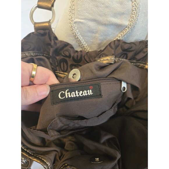 Y2k Mcbling Chateau Brown Patchwork Leopard Purse - Picture 7 of 9